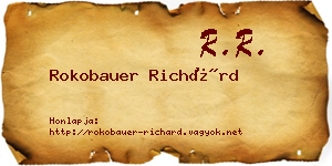 Rokobauer Richárd névjegykártya