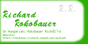richard rokobauer business card